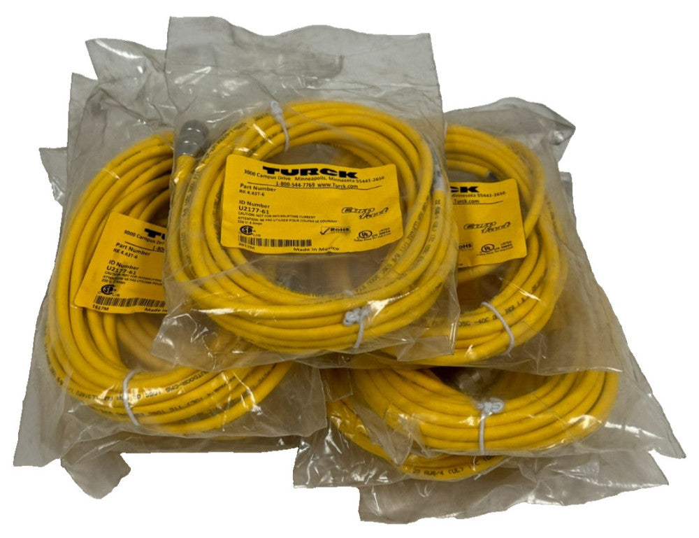 LOT OF 9 NEW TURCK RK 4.43T-6 EUROFAST CORDSETS 6M U2177-61