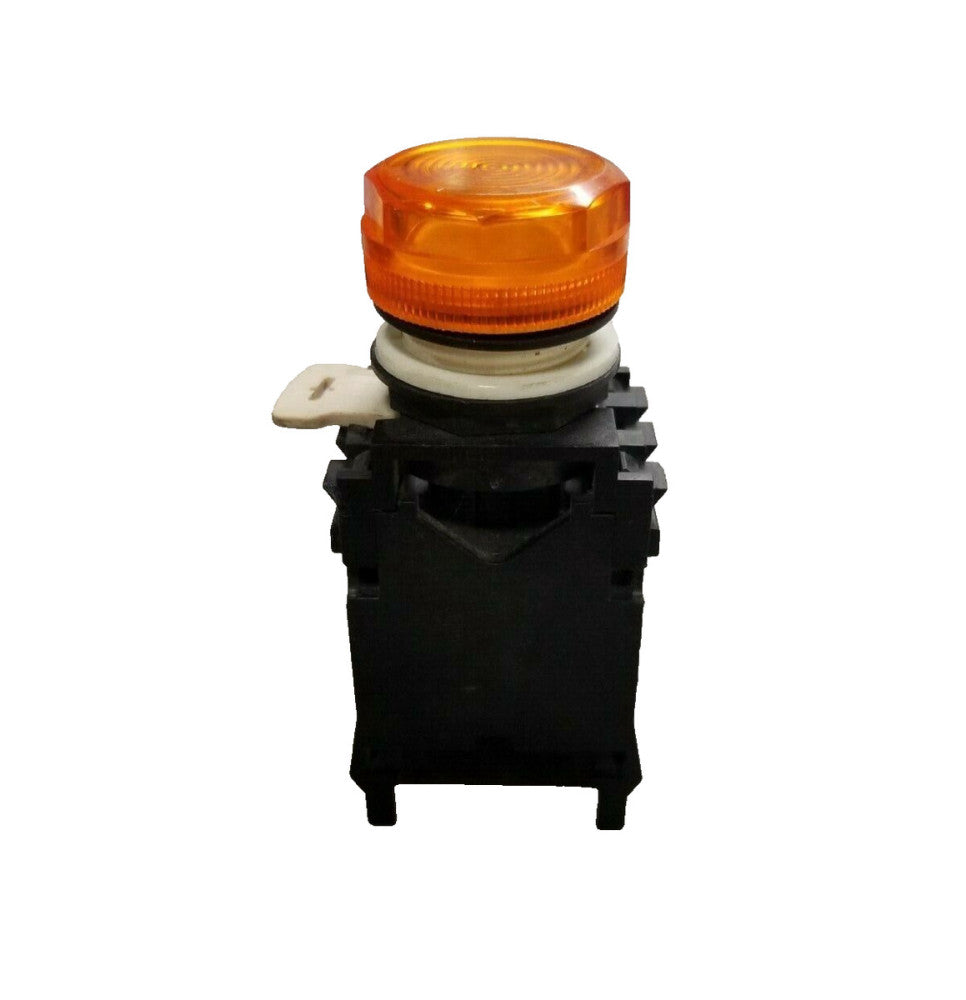 CUTLER HAMMER AMBER ILLUMINATED PILOT LIGHT SERIES A1 240 VAC  E22TL2