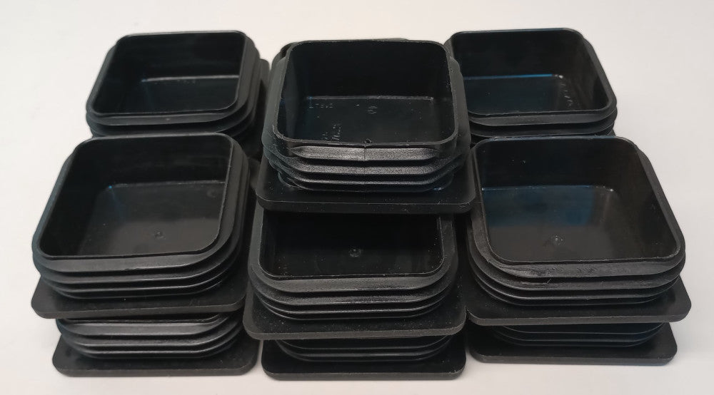 BPF Type T-01021-A-075075-001-005 Black75x75mm Square Tube Insert (Pack Of 13)