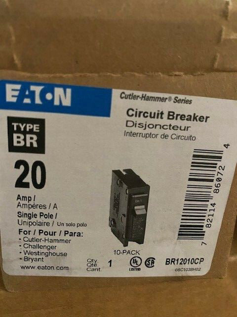 (10 Pack) Eaton - Cutler Hammer BR12010CP (NEW)