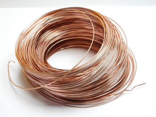 23.75 Lbs Bare Copper Wire 0.10" Diameter Half Hard, 1-Conductor 