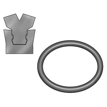 Zoro Select 2Hzr7 Rod Seal,2 Id X 2 1/2 Od,1/4 W X 3/8 H