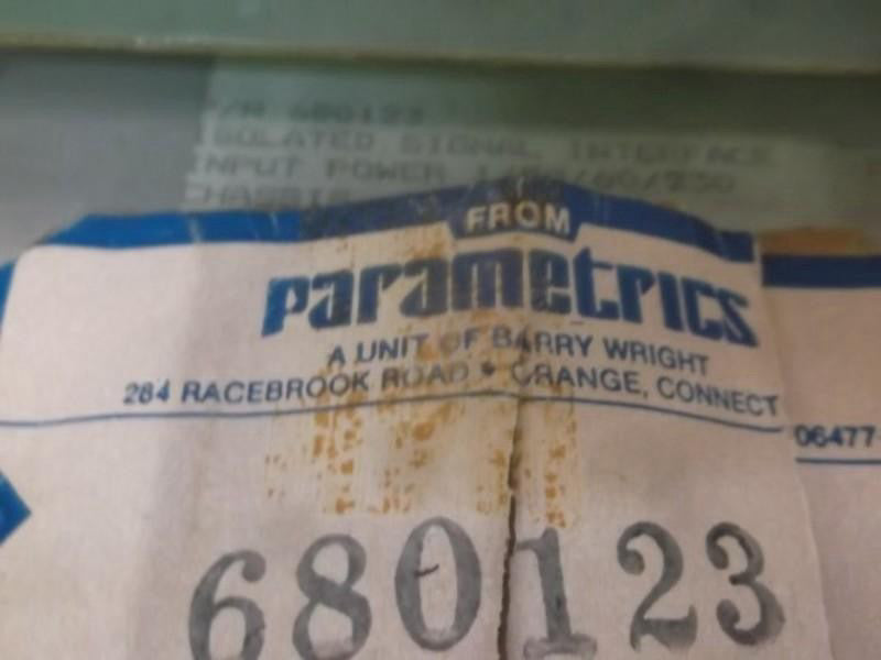 PARAMETRICS 680123 INTERFACE MODULE ISOLATION SIGNAL  UNMP