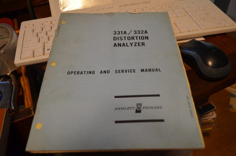 Distortion Analyzer 331A/332A Hewlett Packard Operating  Manual B10