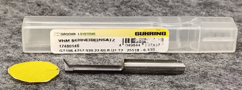 GUHRING BORING BAR 6MM MIN BORE DIAM 47MM OAL GT106.4757.020.22.60.R.U.T2