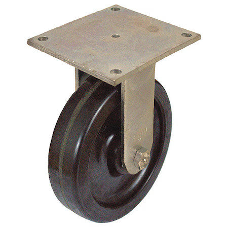 Zoro Select P21r-Ph060r-15 Plate Caster,Rigid,Phenolic,7 1/2"H