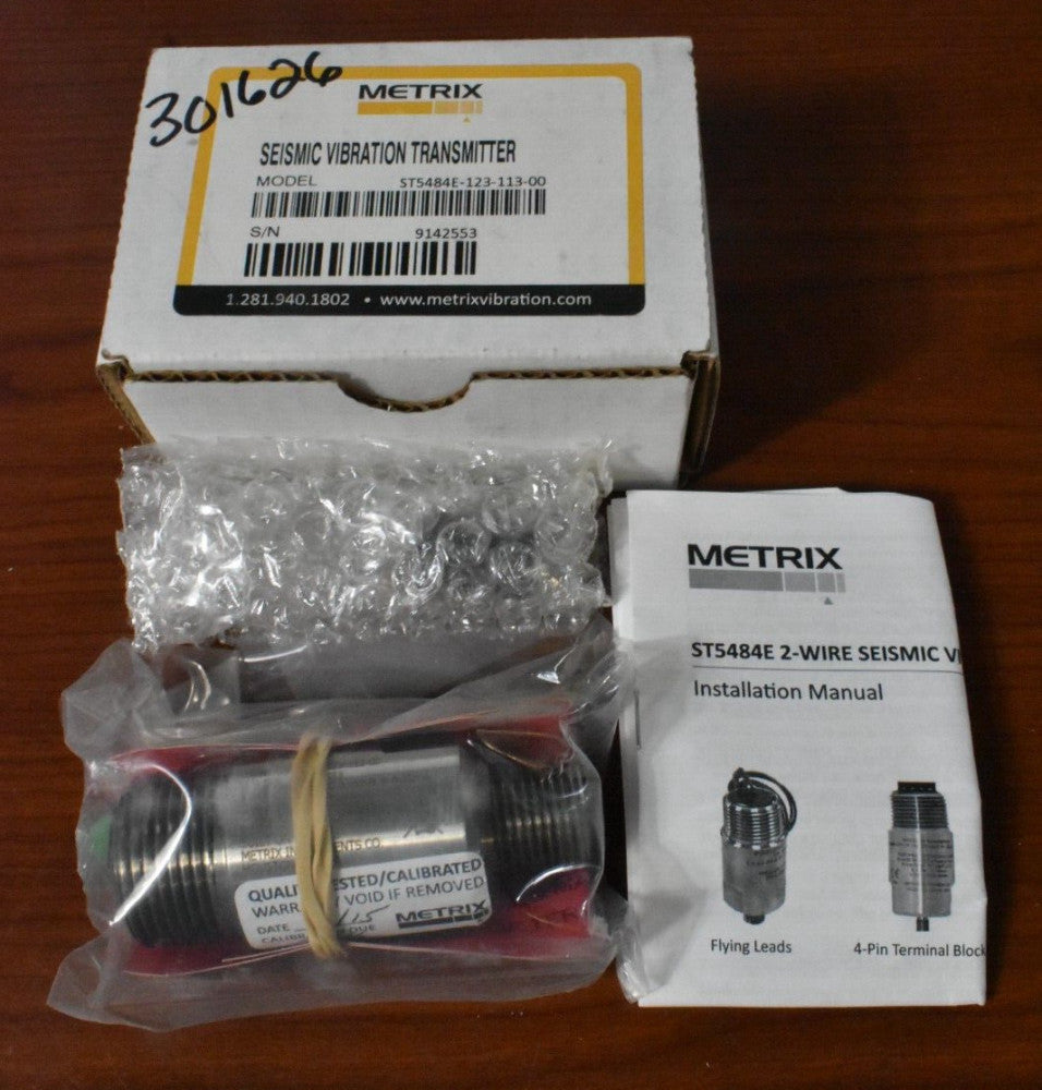 Metrix ST5484E-123-113-00 Seismic Vibration Transmitter New