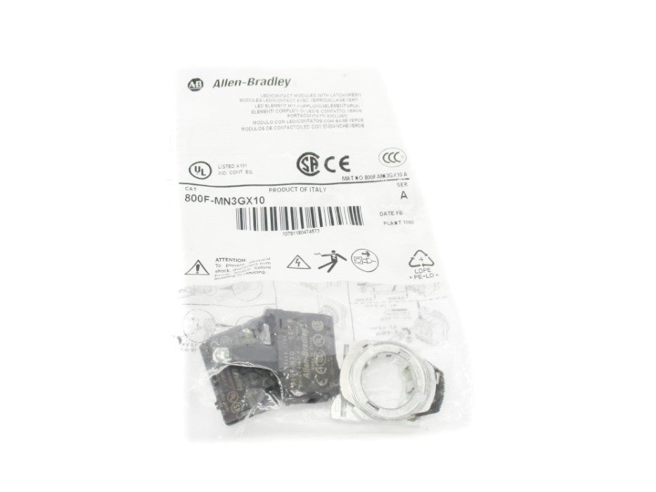ALLEN BRADLEY 800F-MN3GX10 SER. A NSMP