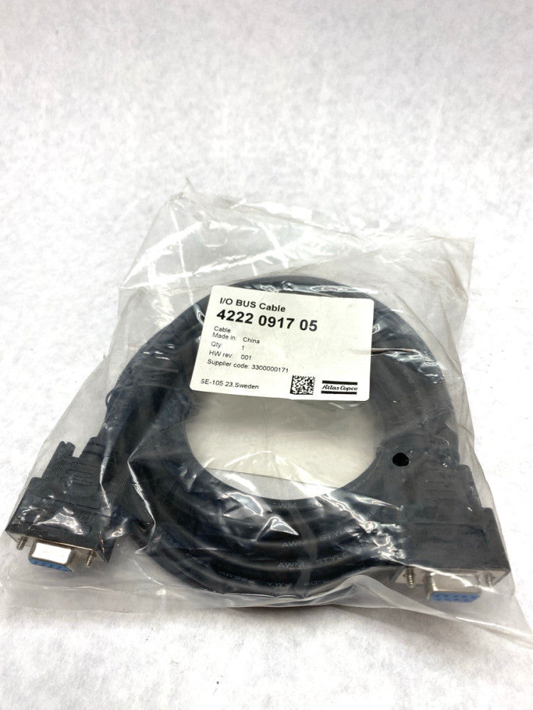 Atlas Copco 4222 0917 05 I/O Bus Cable HW Rev 001