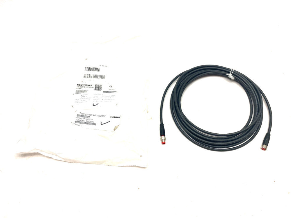 Beckhoff ZK2020-3132-0050 Double Ended Power Cable M8 4-Pin 5m Length 017948