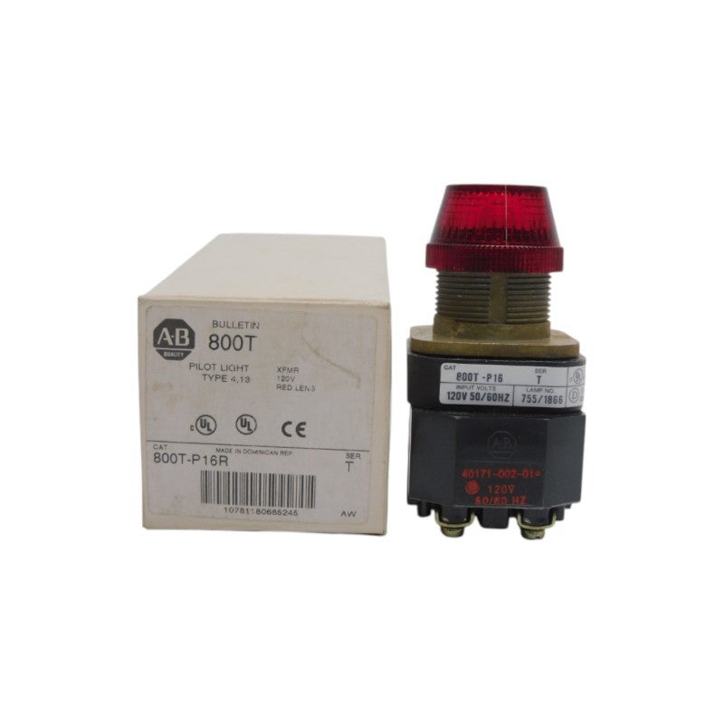 ALLEN BRADLEY 800T-P16R SER. T 120V (WH) NSMP