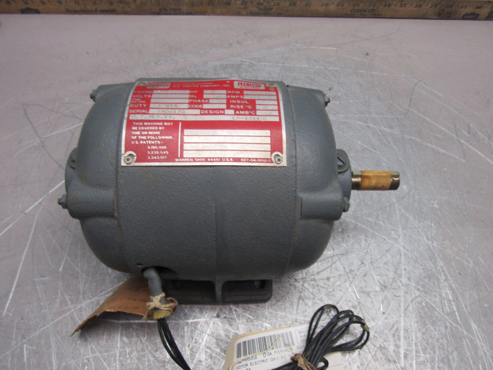 PEERLESS ELECTRIC LP-14115 3PH 230V 1750 7.8FT.LB PHW56B NEW SURPLUS MAKE OFFER