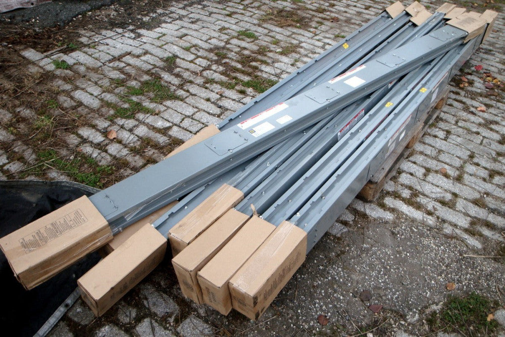 SQUARE-D Busway AP504G10, I-Line 400A, 600V, 3 PH, 4 Wire 10 FT Alum Busbar 22kA
