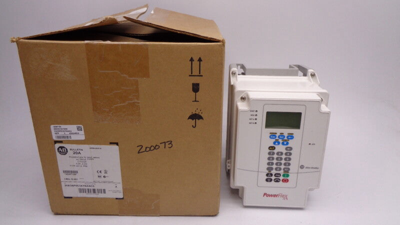 ALLEN BRADLEY 20AD8P0C3AYNANC0 SER. A F/W 5.001 480VAC 11.3A NSMP