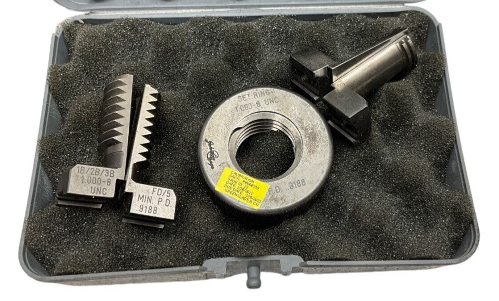 JOHNSON GAGE  1.000-8 FD/5 & PD/5  UNC  SET RING