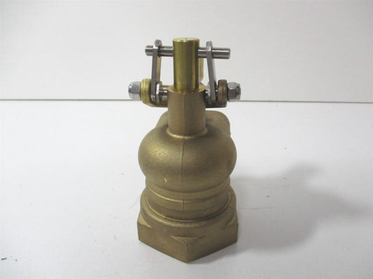 (R605T-2-7) 35 Psi 3/8"-16 Rod Thread Heavy Duty Brass Pipe-Mount Float Valve 