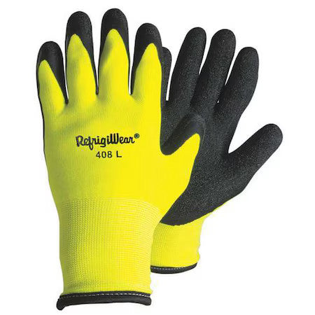 Refrigiwear 0408Rhvlxlg Hi-Vis Cold Protection Gloves, Nylon Palm, Terry