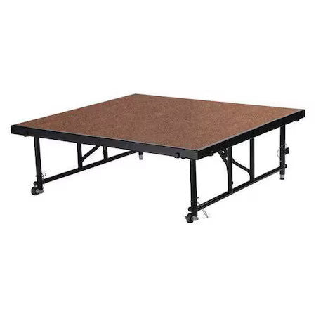 National Public Seating Tfxs48482432hb Adjustable Portable Stage Package, 24In.H