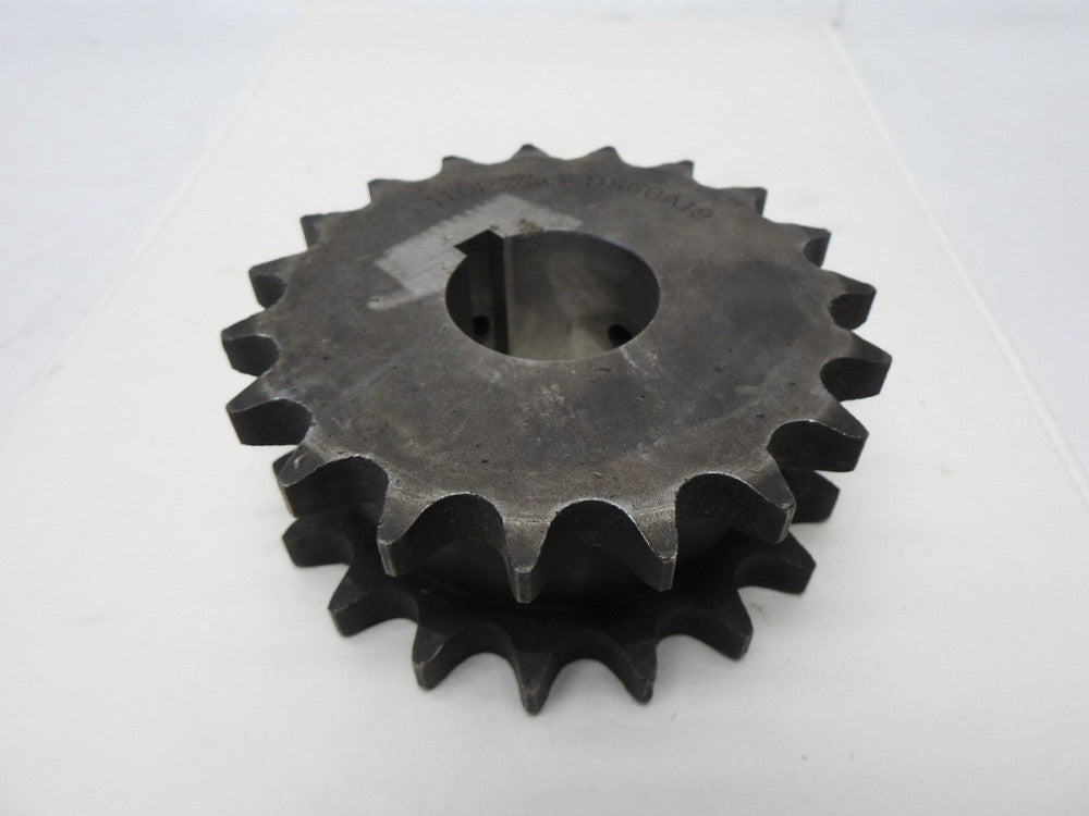 Martin DS60A19 Double Single Reborable Roller Chain Sprocket - NEW OLD STOCK