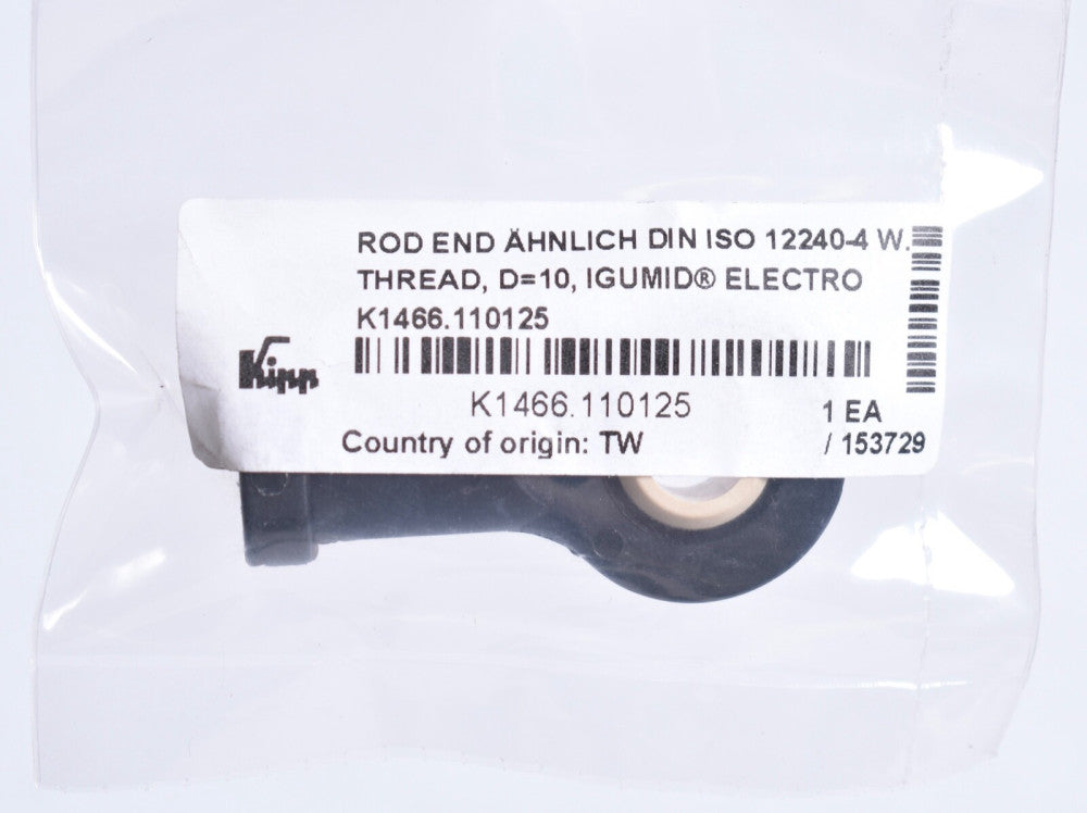 Kipp Igumid Rod End Bearing RH M10 x 1.25mm 10mm Hole ID  K1466.110125