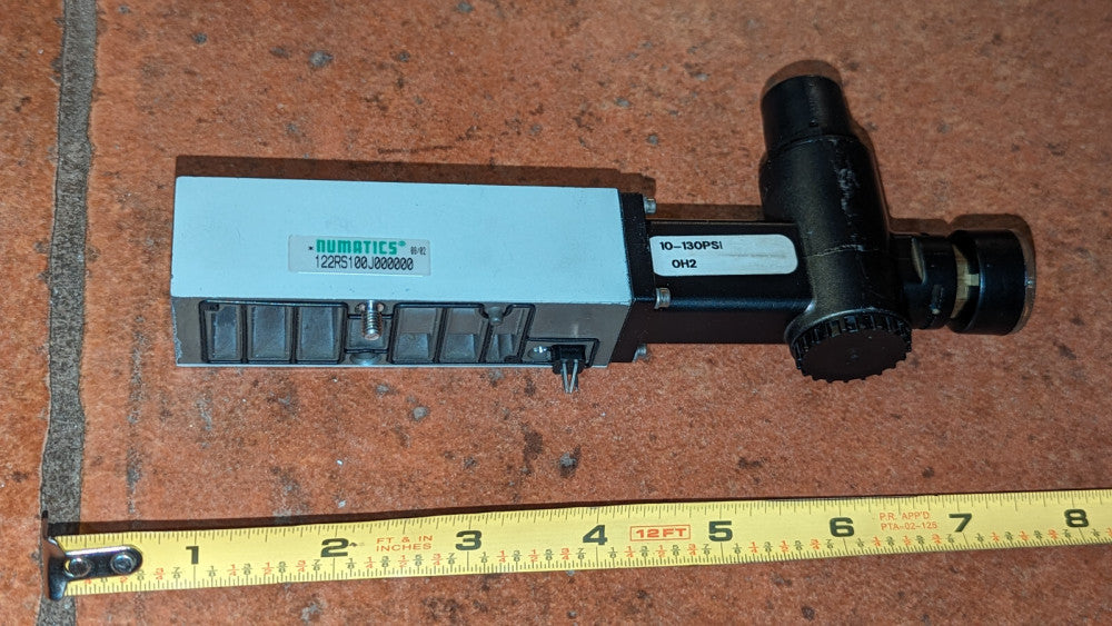 Numatics 122RS100J000000 Single Manifold Regulator, 10-130psi
