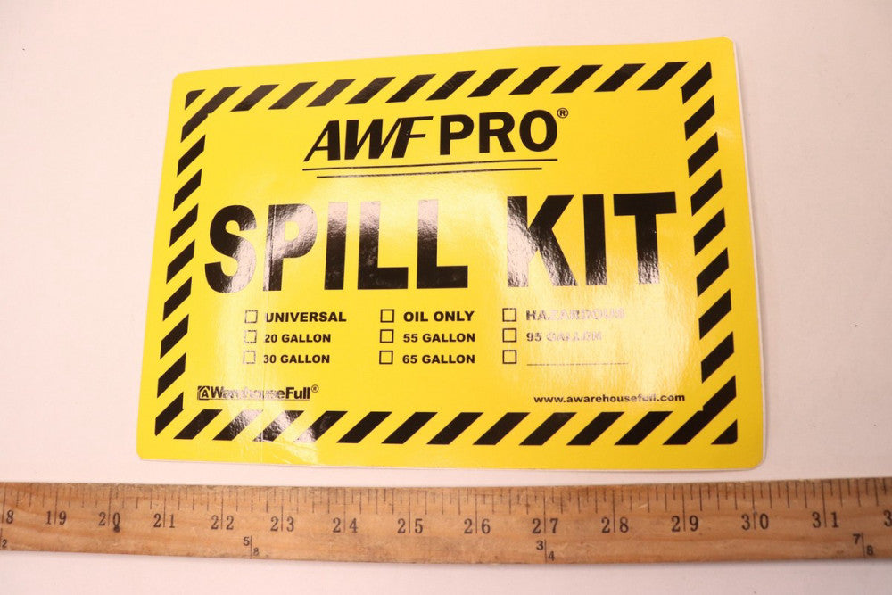 Awf Pro Spill Kit Sign 10" x 7" 
