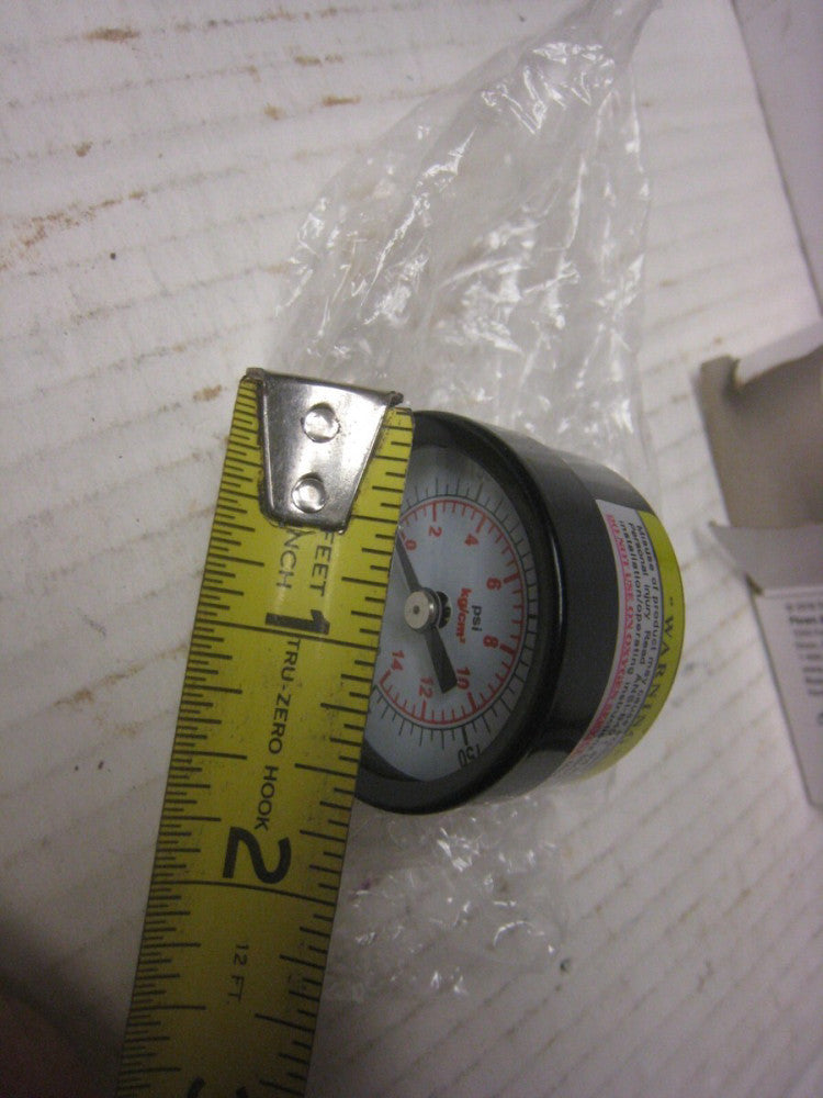 Tru-Flate Mini Air Line Rugged Gauge 1/8 in NPT MINiI AIR GAUGE 200PSI FREE SHIP