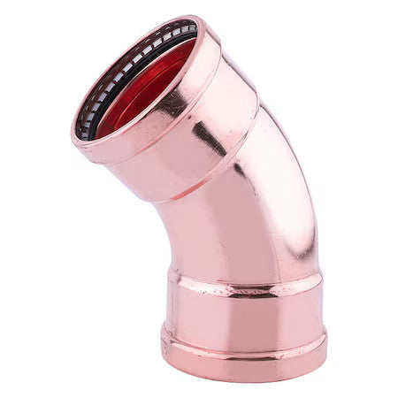 Zoro Select 816Yu5 Press Xl 45 Elbow, 3" X 3