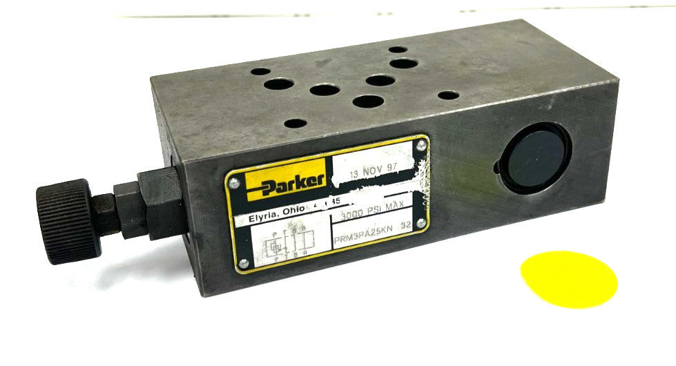 PARKER PRM3PA25KN32 HYDRAULIC PRESSURE REDUCING VALVE 3000 PSI MAX