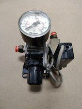 SMC AR20K-N02-Z Pneumatic Regulator With SMC ISE2-T-55 Pressure Switch