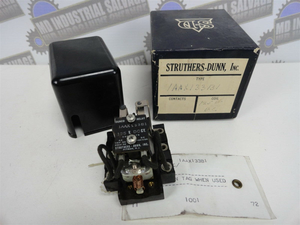STRUTHERS-DUNN POWER RELAY 1AAX133B1 125VDC (NEW in BOX)