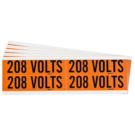 Brady 152351 Conduit And Voltage Sign And Labels,Pk5
