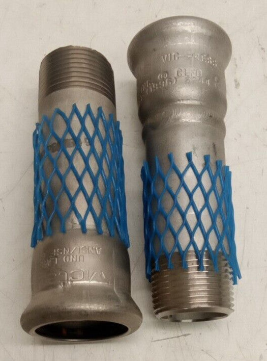 Victaulic 3/4" Vic-Press To 3/4" NPT Straight Connector (Lot Of 2)