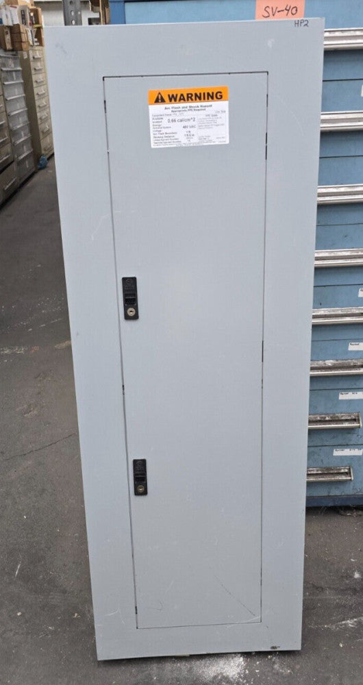 GE 225 AMP MAIN BREAKER PANELBOARD 200A MAIN 480Y/277 VAC 3Ø 4 WIRE AEF3422BBX