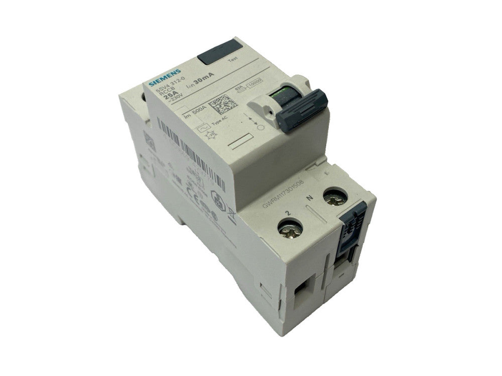 Siemens 5SV4312-0 Miniature Circuit Breaker 2-Pole 230V 25A