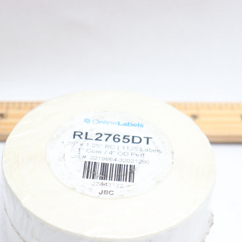 Online Labels Thermal Roll Labels 1.75" x 1.25" x 1" Core / 4" OD RL2765DT