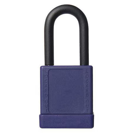 ZORO SELECT 48JT48 Lockout Padlock, KD, Purple, 2"H, PK6