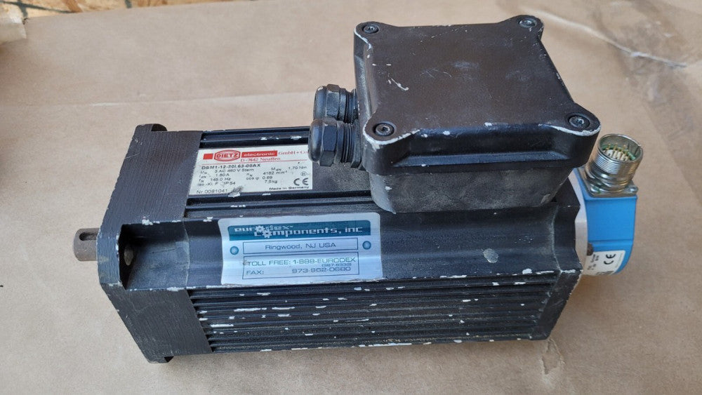 Dietz Electronic DSM1-12-20I.63-00AX AC Servo Motor 460V 1.8A Sick DG60 Encoder