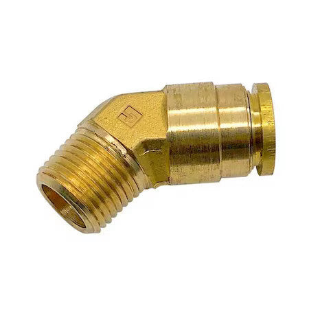 Parker 179Ptcns-10-6 Brass Dot Push-To-Connect Fitting, Brass, Silver