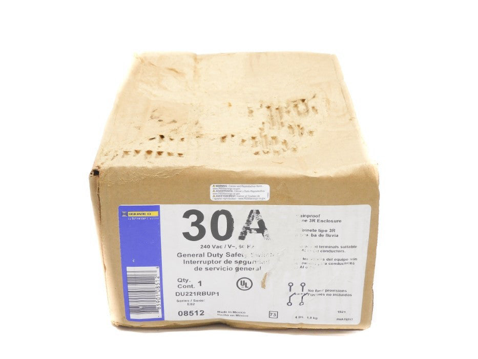 SQUARE D DU221RBUP1 SER. E02 240VAC 30A NSFS