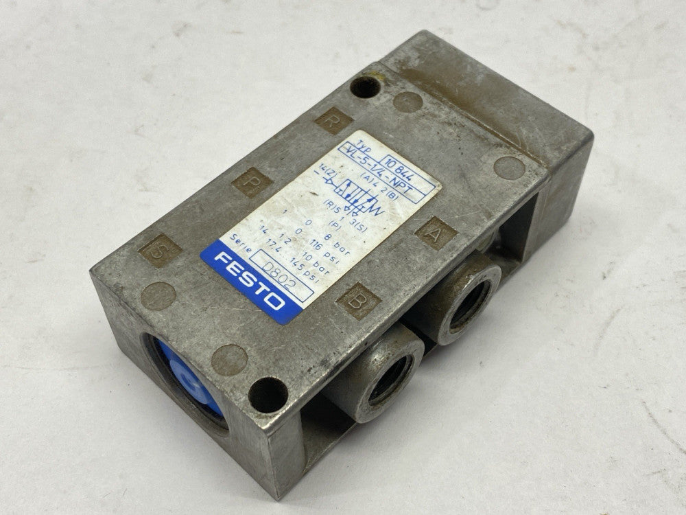 Festo VL-5-1/4-NPT Pneumatic Valve 5/2-Way 10844