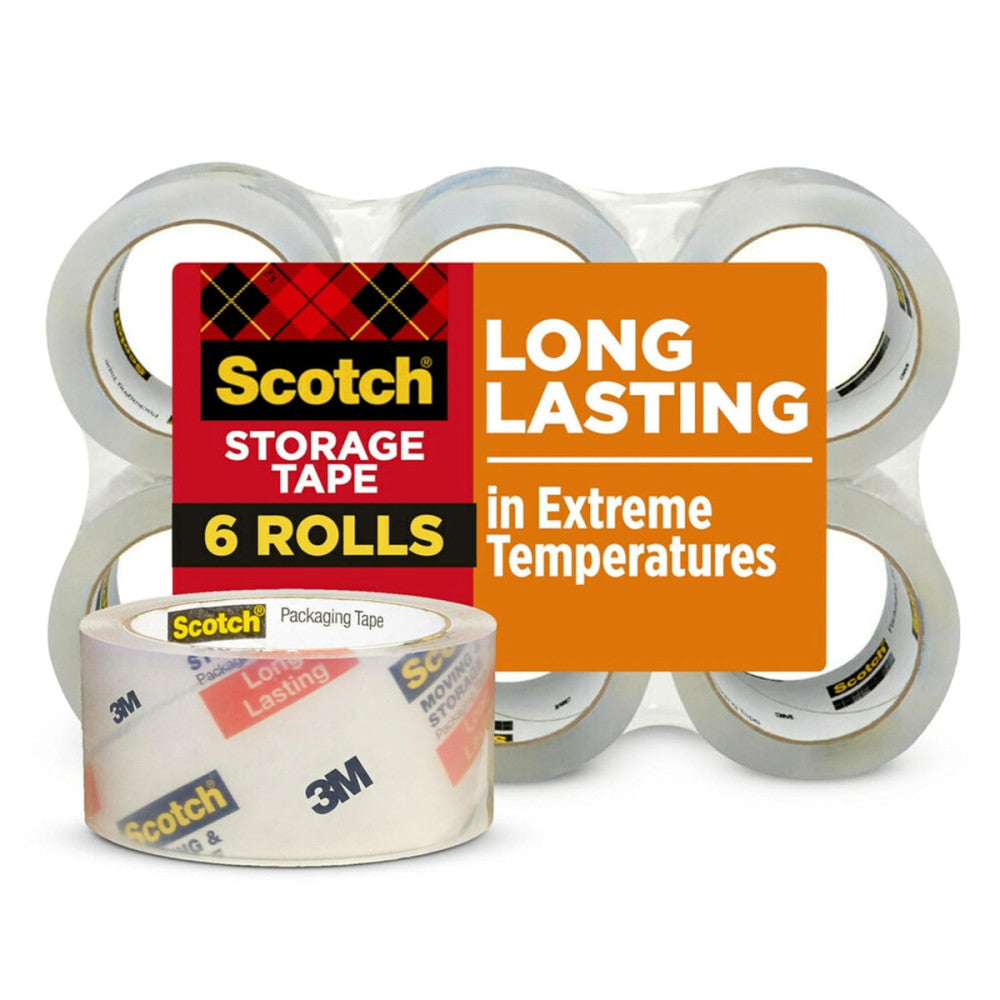 Long Lasting Storage Packaging Tape, 1.88" X 54.6 Yd, Designed for Storage and P