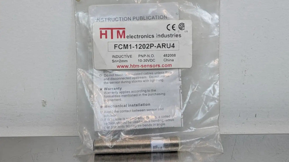 HTM Electronics FCM1-1202P-ARU4 Inductive Sensor 2mm 10-30VDC 200mA