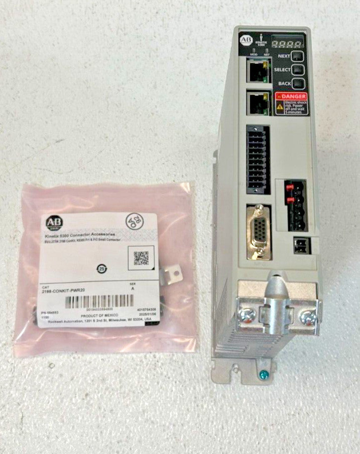 Allen-Bradley 2198-C4007-ERS SER A FW 13.005 Kinetix 5300 2198-CONKIT-PWR20 SERA