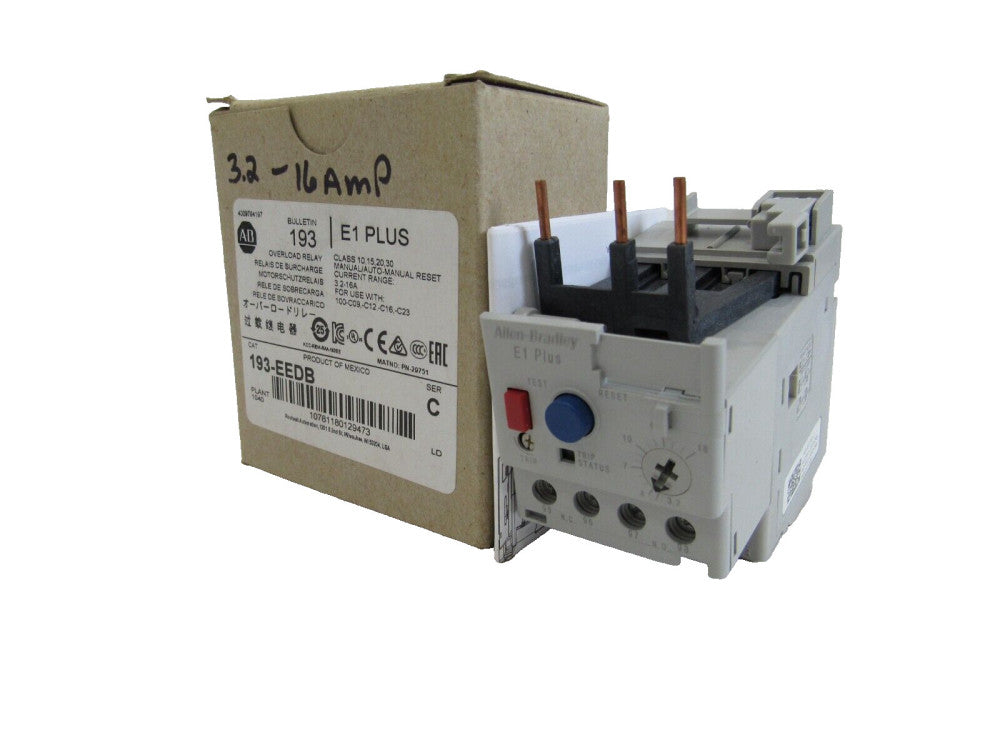 ALLEN BRADLEY 193-EEDB OVERLOAD RELAY 193EEDB NEW, SURPLUS