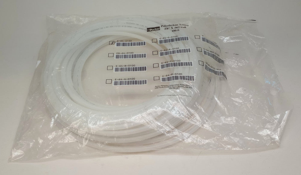 Parker E-64-0100-100FT Tubing Polyethylene 1/4 ID X 3/8" OD X 100FT Length