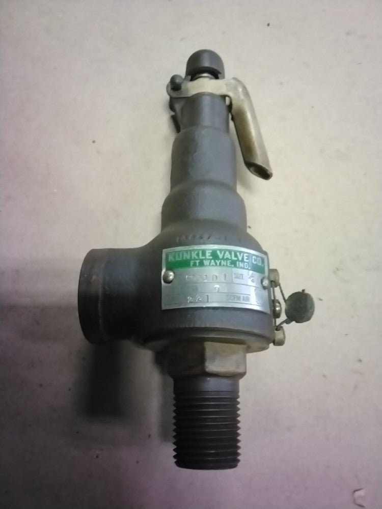KUNKLE 1/2" 6000D1 RELIEF VALVE Set Press 90 Cap 221