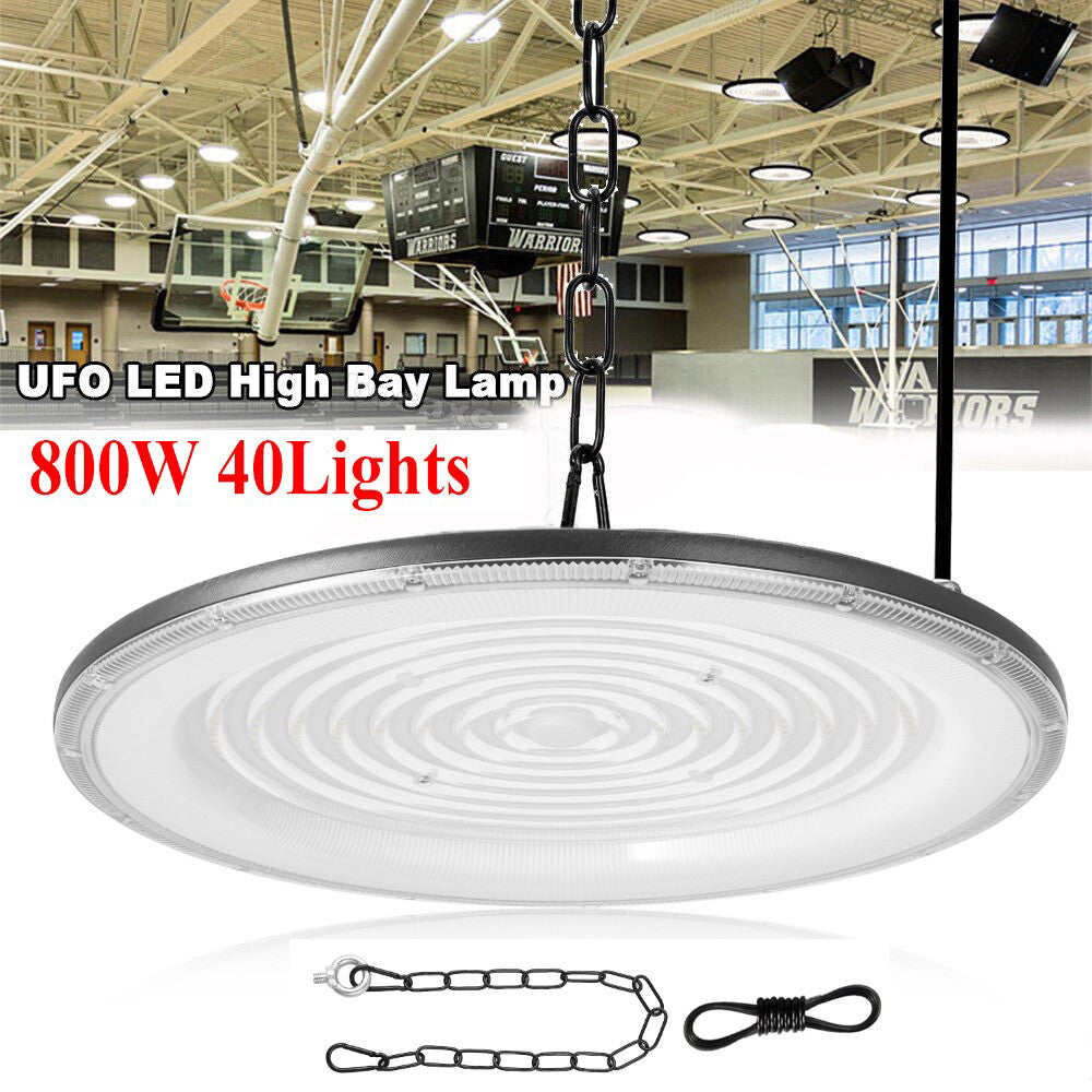 40 Pack 800W Led UFO High Bay Light 800 Watts Commercial Factory Warehouse Light