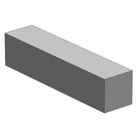 Zoro Select 18S1-12 Carbon Steel Square Bar,12 In L,1 In W