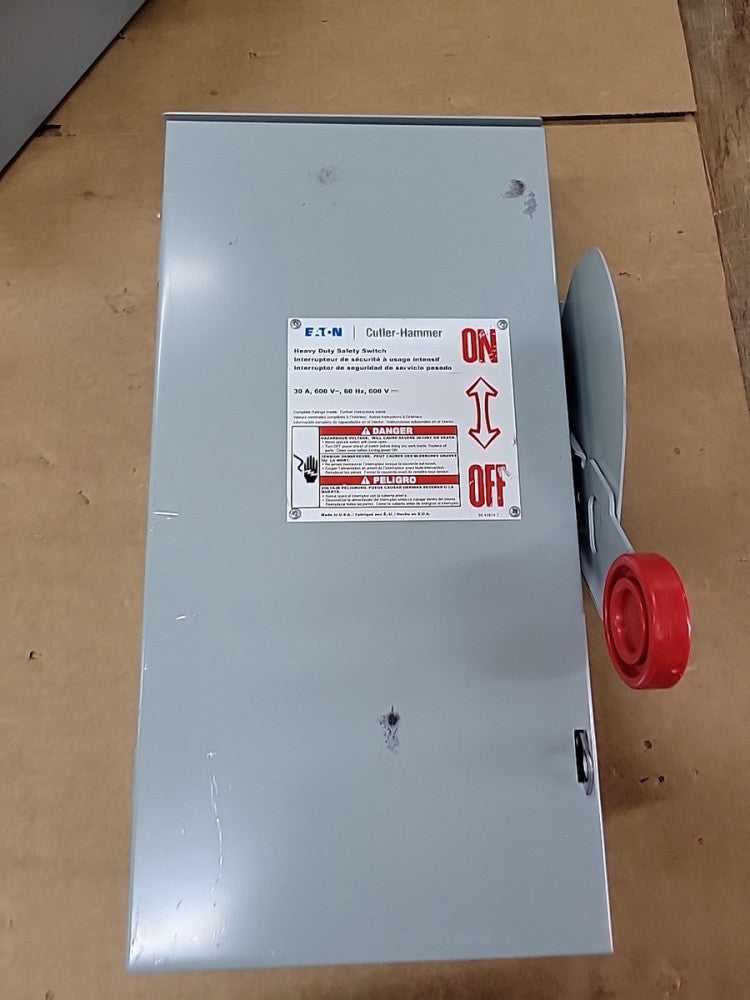 New Old Stock! Eaton DH261NRK 30A 1P 600V 3R Outdoor Safety Disconnect 